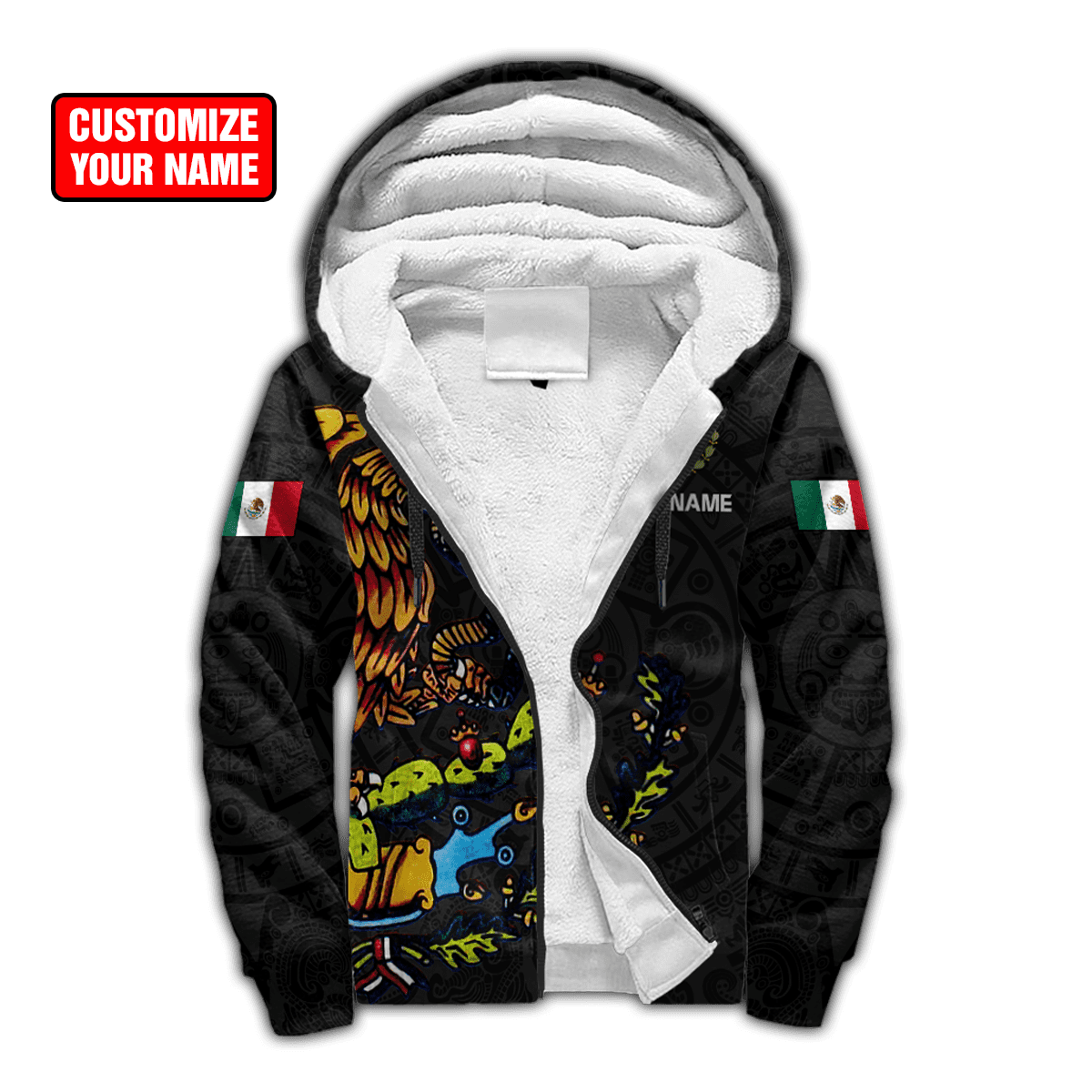 Personalized Name Mexico 3D All Over Printed Unisex