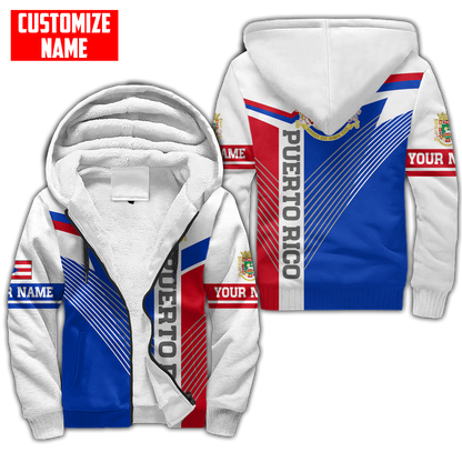 Customize Name Love For Puerto Rico 3D All Over Printed Unisex Shirts