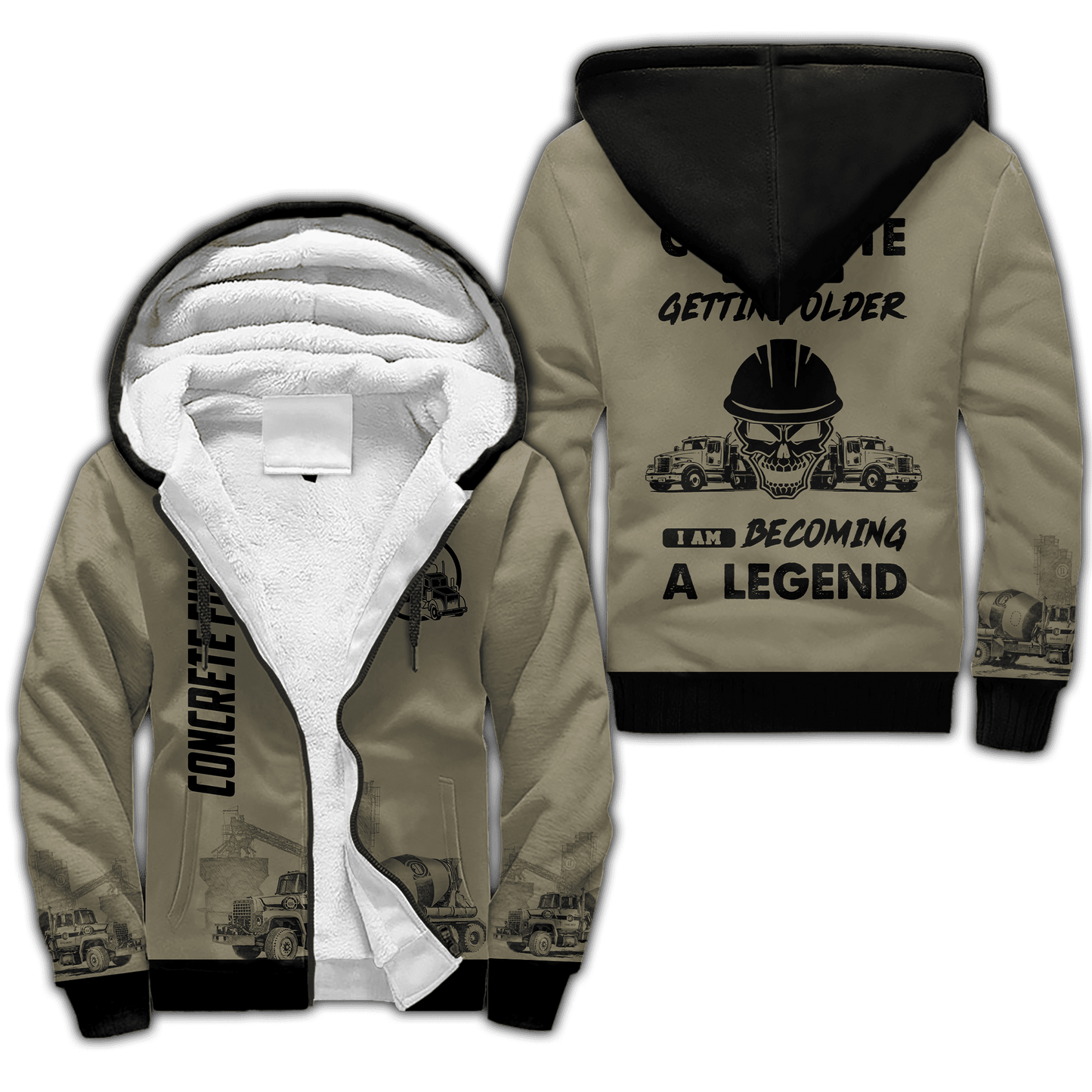 Legend Concrete Finisher 3D printed shirts