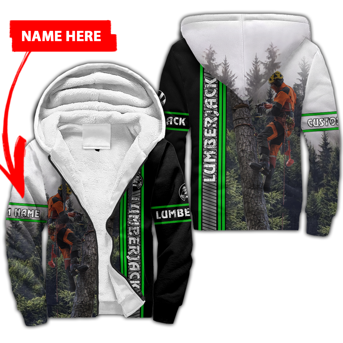 Premium Personalized Unisex 3D Printed Lumberjack Shirts MEI