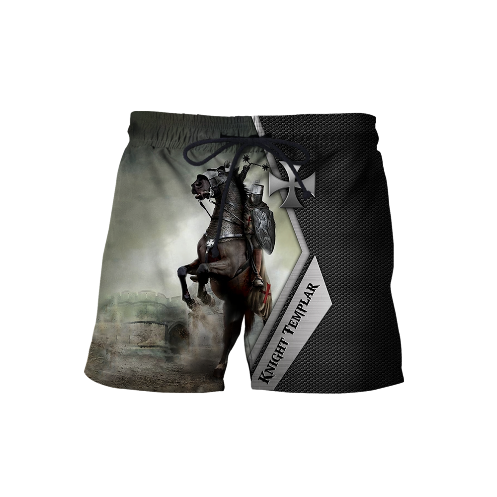 Premium Knight Templar Riding Horse All Over Printed Shirts For Men And Women MEI