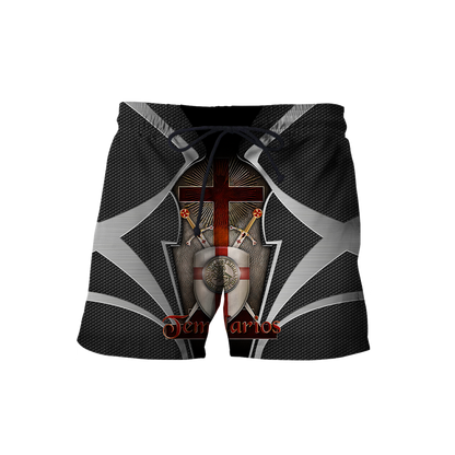 Premium Red Cross Shield Swords Knight Templar All Over Printed Shirts For Men And Women MEI