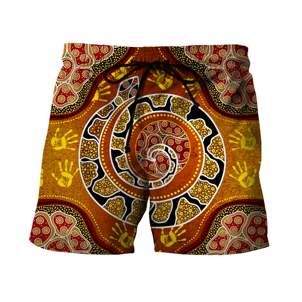 Aboriginal Snake Painting Art 3D Hoodie Shirt For Men And Women