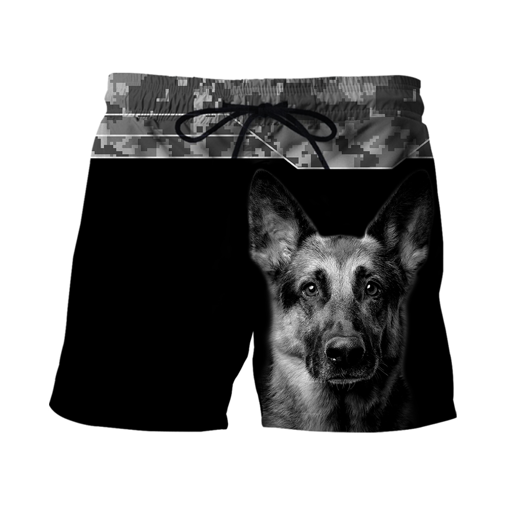 3D German Shepherd Camo Unisex Shirts TR2110205