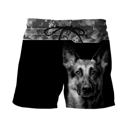 3D German Shepherd Camo Unisex Shirts TR2110205