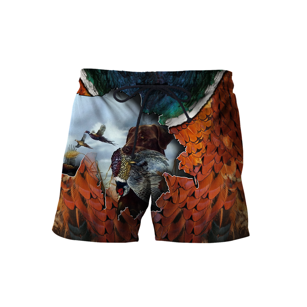 Pheasant Labrador Hunting 3D All Over Printed Shirts For Men And Women AZ100101-Apparel-MP-Shorts-S-Vibe Cosy™