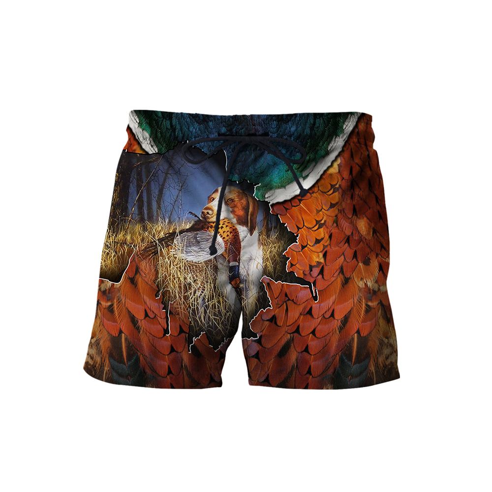 Pheasant Hunting 3D All Over Printed Shirts For Men And Women MP985-Apparel-MP-Shorts-S-Vibe Cosy™
