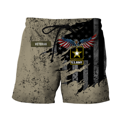Veteran US Army Eagle in my heart 3D shirts for men and women