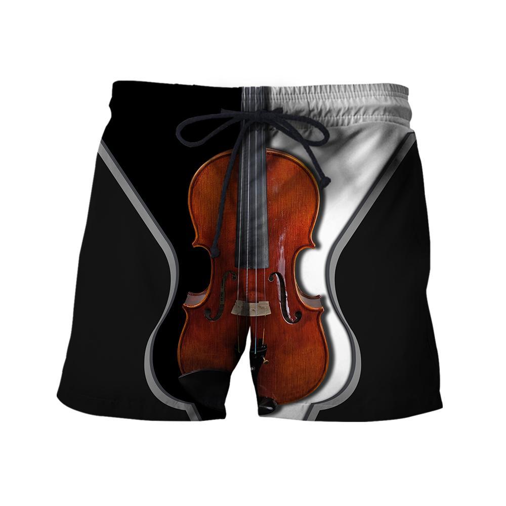 Violin music 3d hoodie full HG HAC281102-Apparel-HG-Shorts-S-Vibe Cosy™