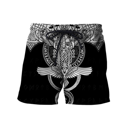 Raven Of Odin All Over Printed AM161001-Apparel-HP Arts-Shorts-S-Vibe Cosy™