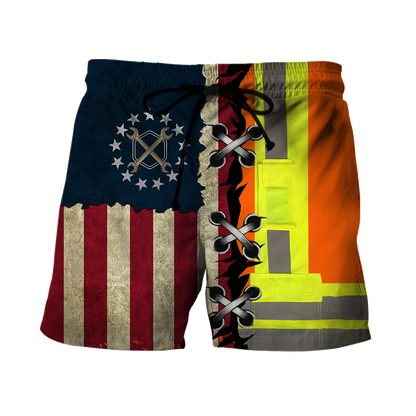Personalized Mechanic American Flag Hoodie Shirt for Men and Women TR0710201