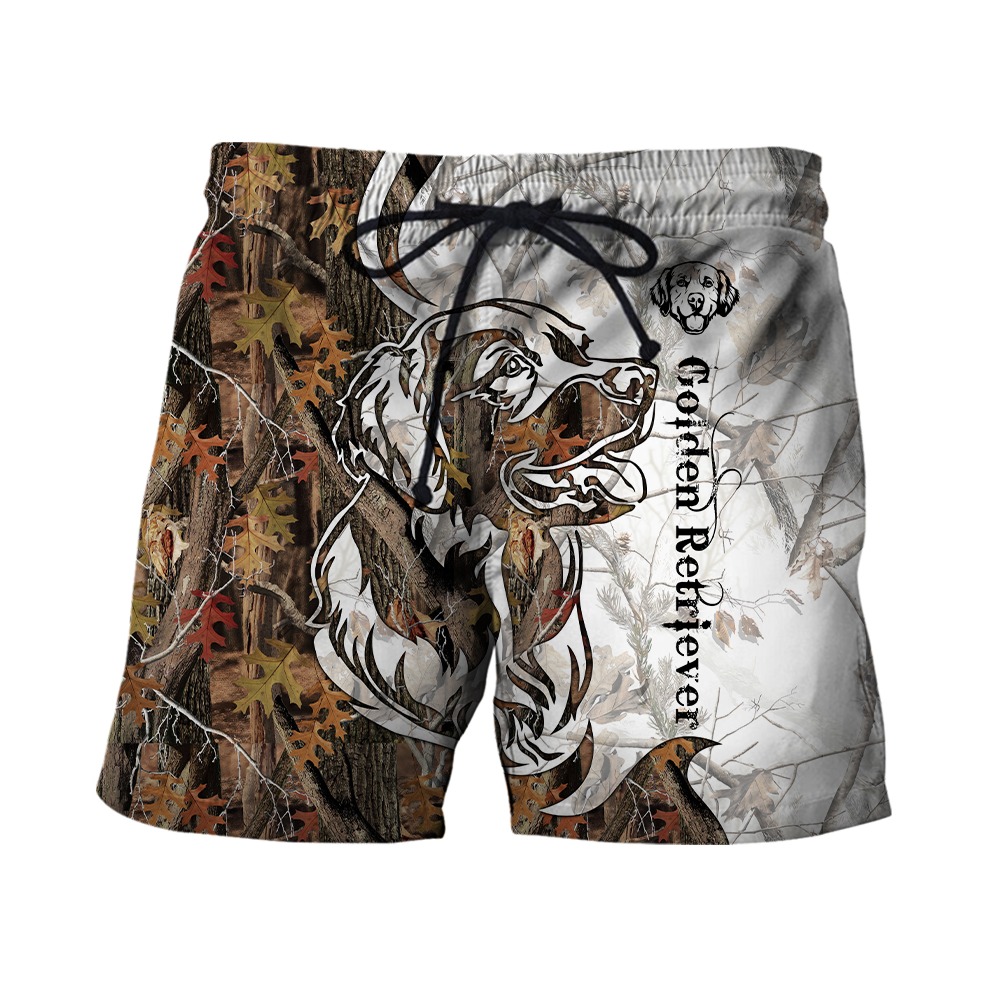 Deer Hunting Golden Retriever Tatoo Camo 3D All Over Print  Hoodie TR1708202
