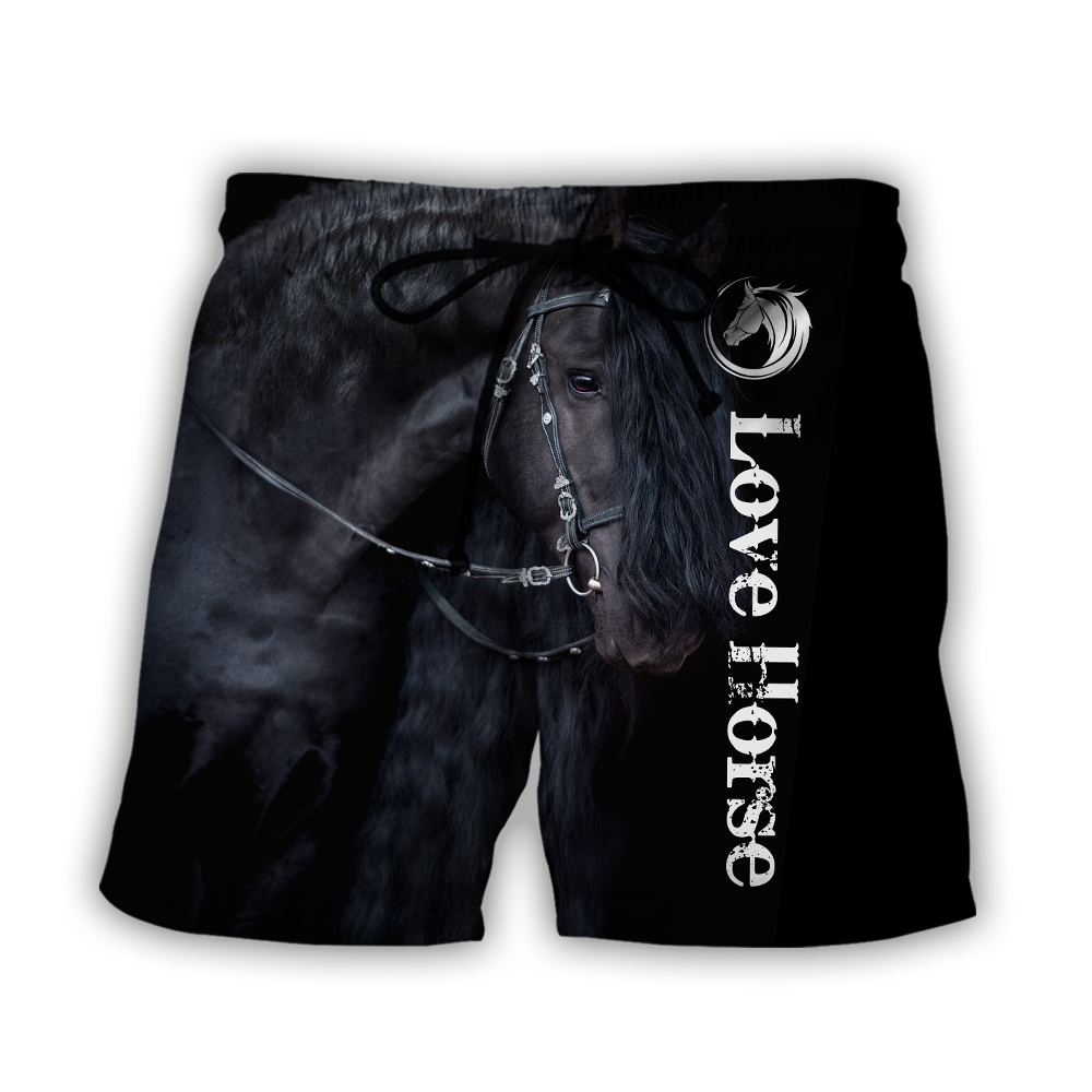 Beautiful Horse 3D All Over Printed Shirts For Men And Women TR2105202S-Apparel-MP-Shorts-S-Vibe Cosy™