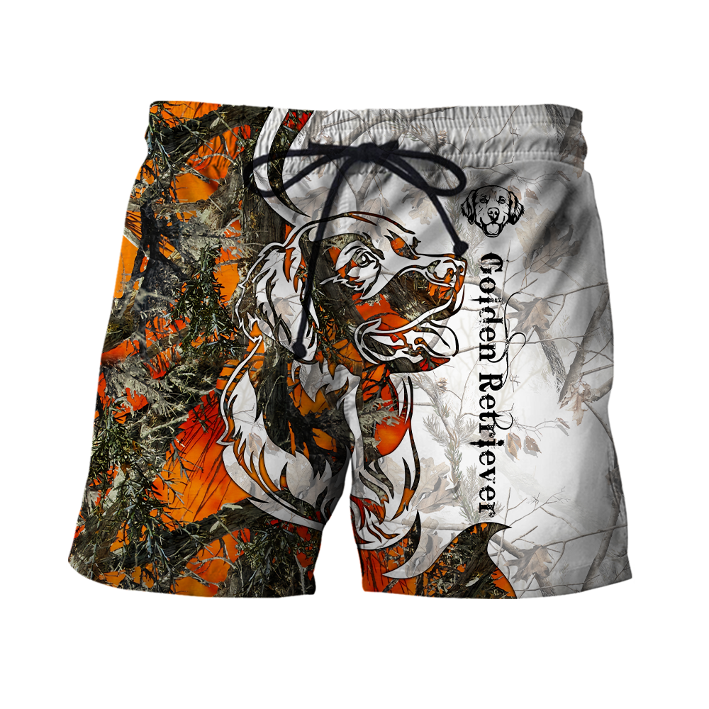 Deer Hunting Golden Retriever Camo 3D All Over Print  Hoodie TR1708203S
