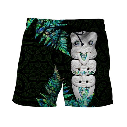 Hei Taiaha Maori Warriors Silver Fern Paua Shell Unisex Shirts
