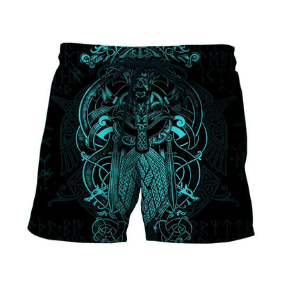 Vikings - The Raven Blue of Odin Tattoo - Amaze Style™-Apparel