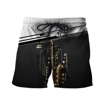 Saxophon music 3d hoodie full for men and women HG HAC21202-Apparel-HG-Shorts-S-Vibe Cosy™