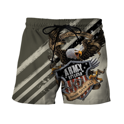 US Veteran Army All Gave Some 3D Shirts