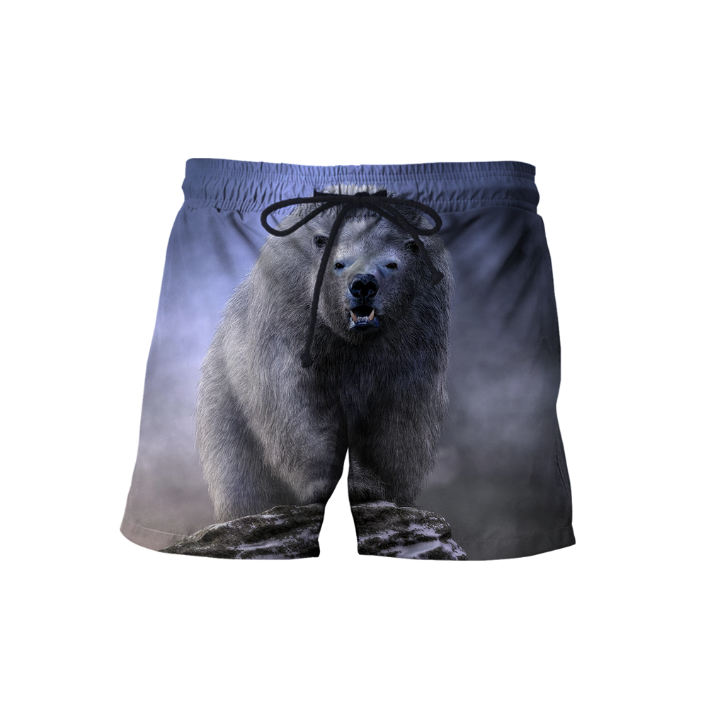 Love Polar Bear 3D all over printed shirts for men and women AZ111202 PL-Apparel-PL8386-Shorts-S-Vibe Cosy™