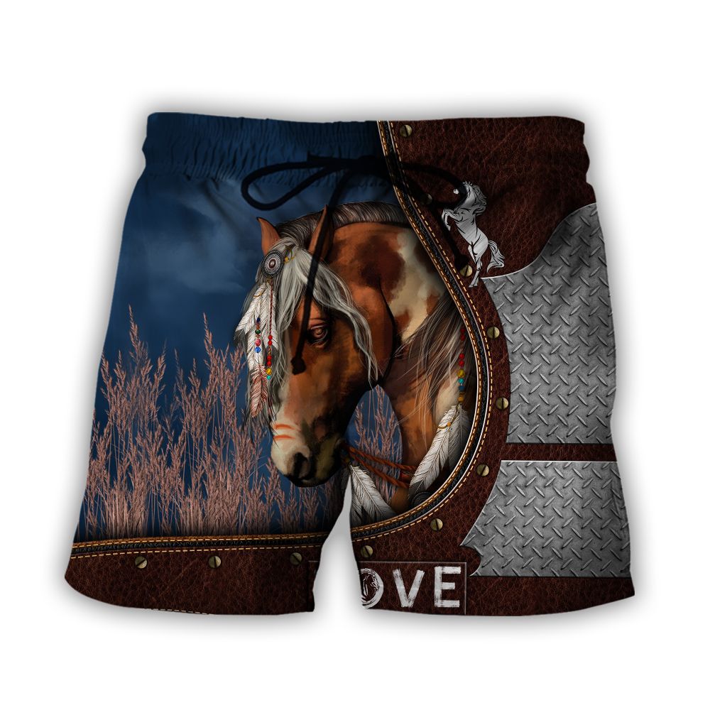 Beautiful Horse 3D All Over Printed Shirts For Men And Women TR2105203-Apparel-MP-Shorts-S-Vibe Cosy™
