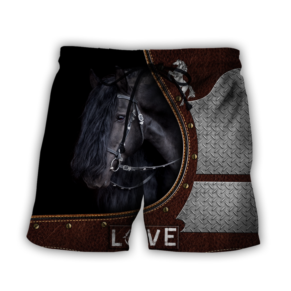 Beautiful Horse 3D All Over Printed Shirts For Men And Women TR2505201S-Apparel-MP-Shorts-S-Vibe Cosy™