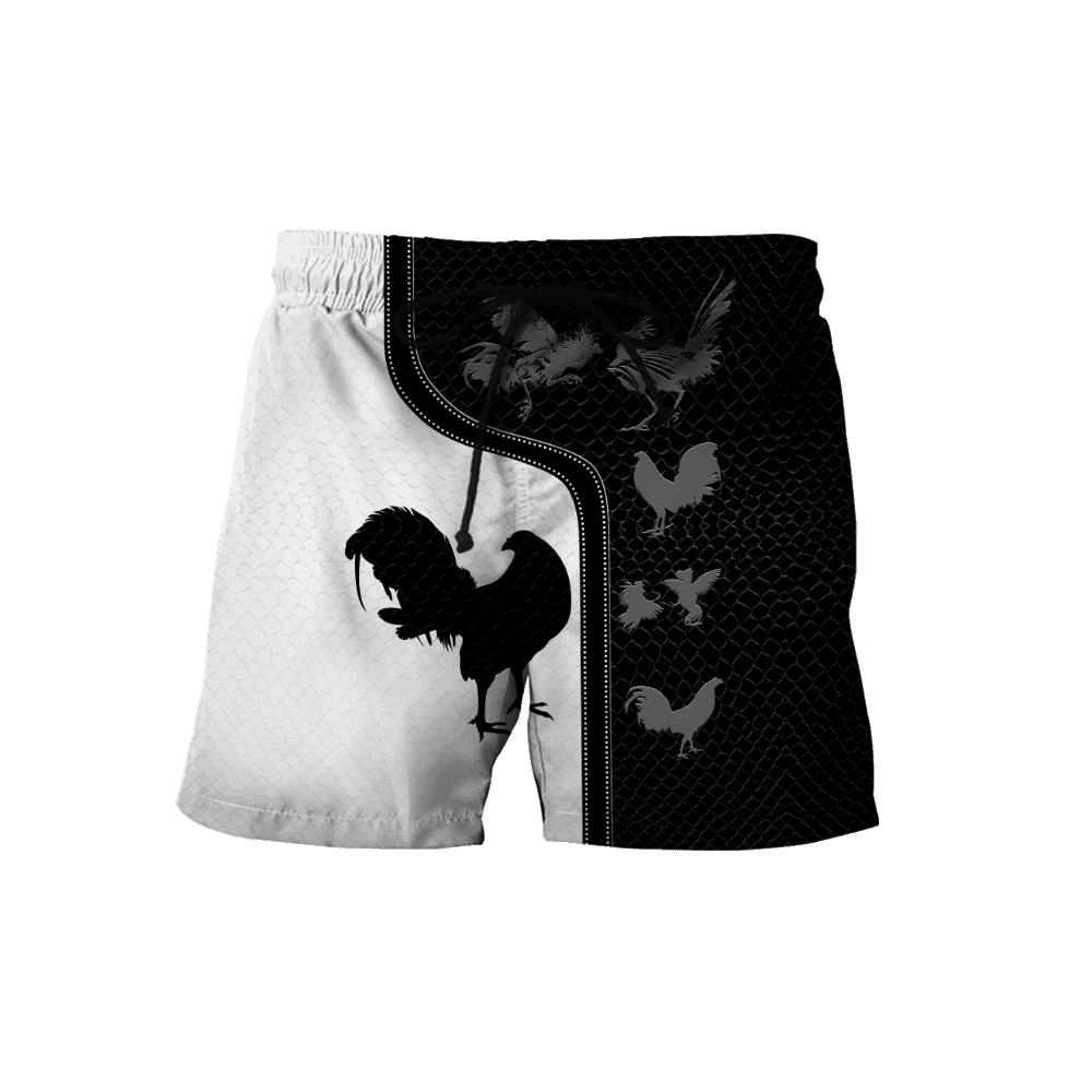 Personalized Rooster T-shirt and Short 3D All Over Printed DD24042104