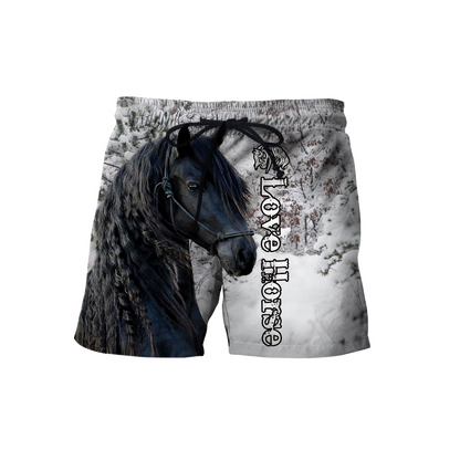 Beautiful Friesian Horse 3D All Over Printed Unisex Shirts TNA11162003