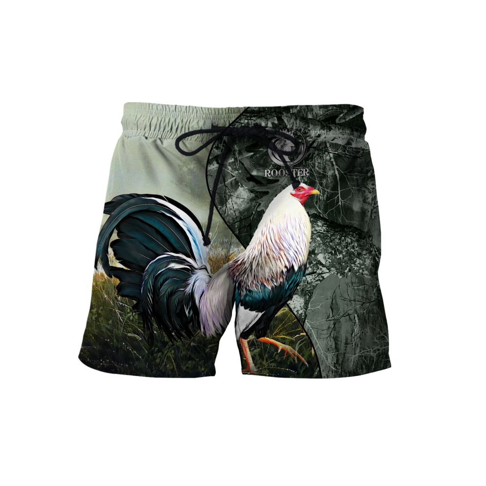 Rooster 3D All Over Printed Unisex Deluxe Hoodie ML
