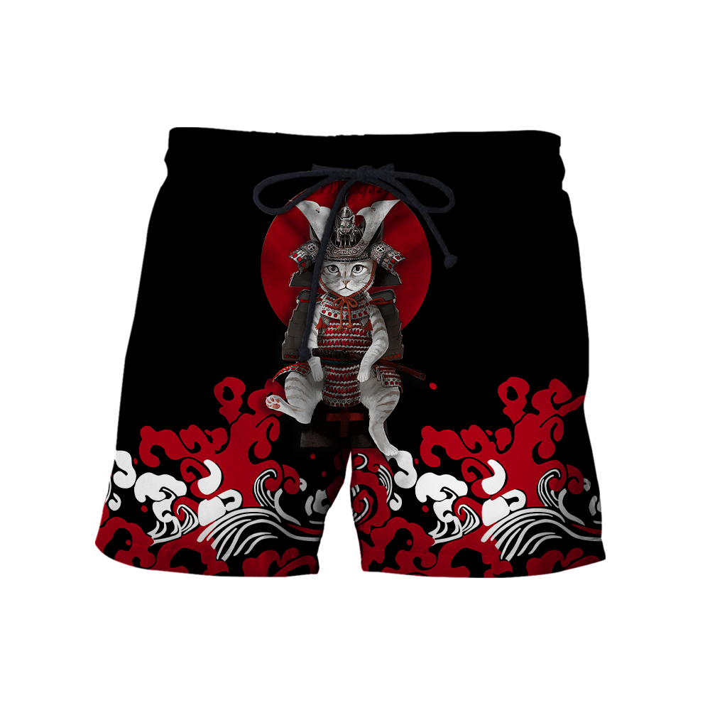Cat Samurai 3D All Over Printed Unisex Shirts