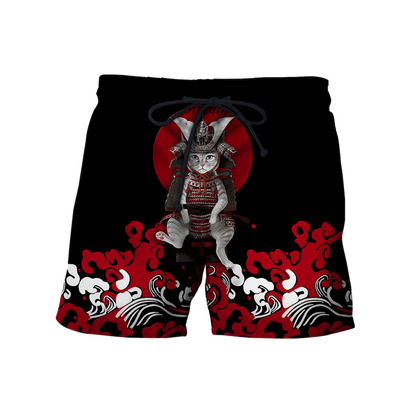 Cat Samurai 3D All Over Printed Unisex Shirts