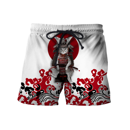 Cat Samurai 3D All Over Printed Unisex Shirts