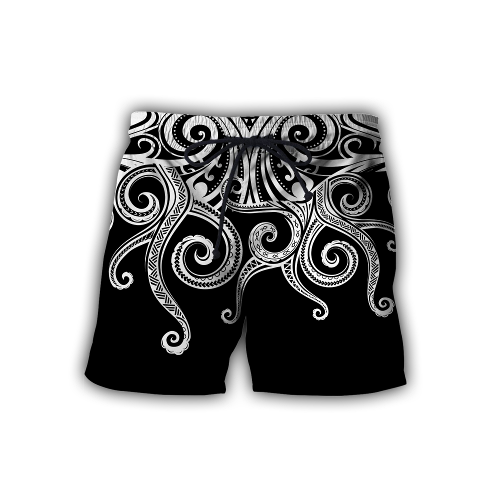 Premium Unisex Hoodie Polynesian Octopus Tattoo ML