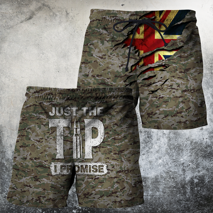 British Camo Just the tip I promise 3D Design Print Shirts