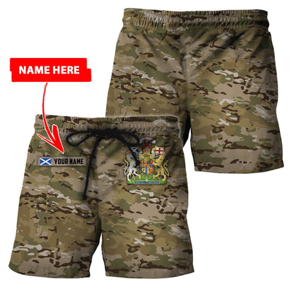 Custom Name XT Scottish Coat of Arms 3D Printed Shirts Pi13042104