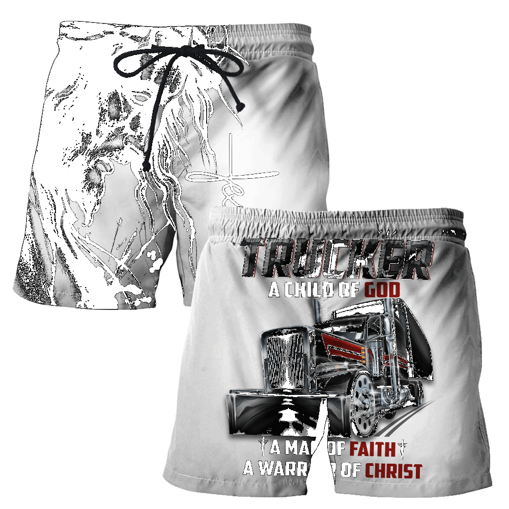 Premium Unisex All Over Printed Jesus Trucker Shirts MEI