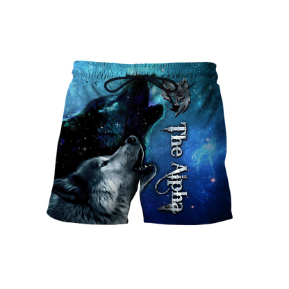 The Alpha Wolf 3D All Over Printed Unisex Deluxe Hoodie ML