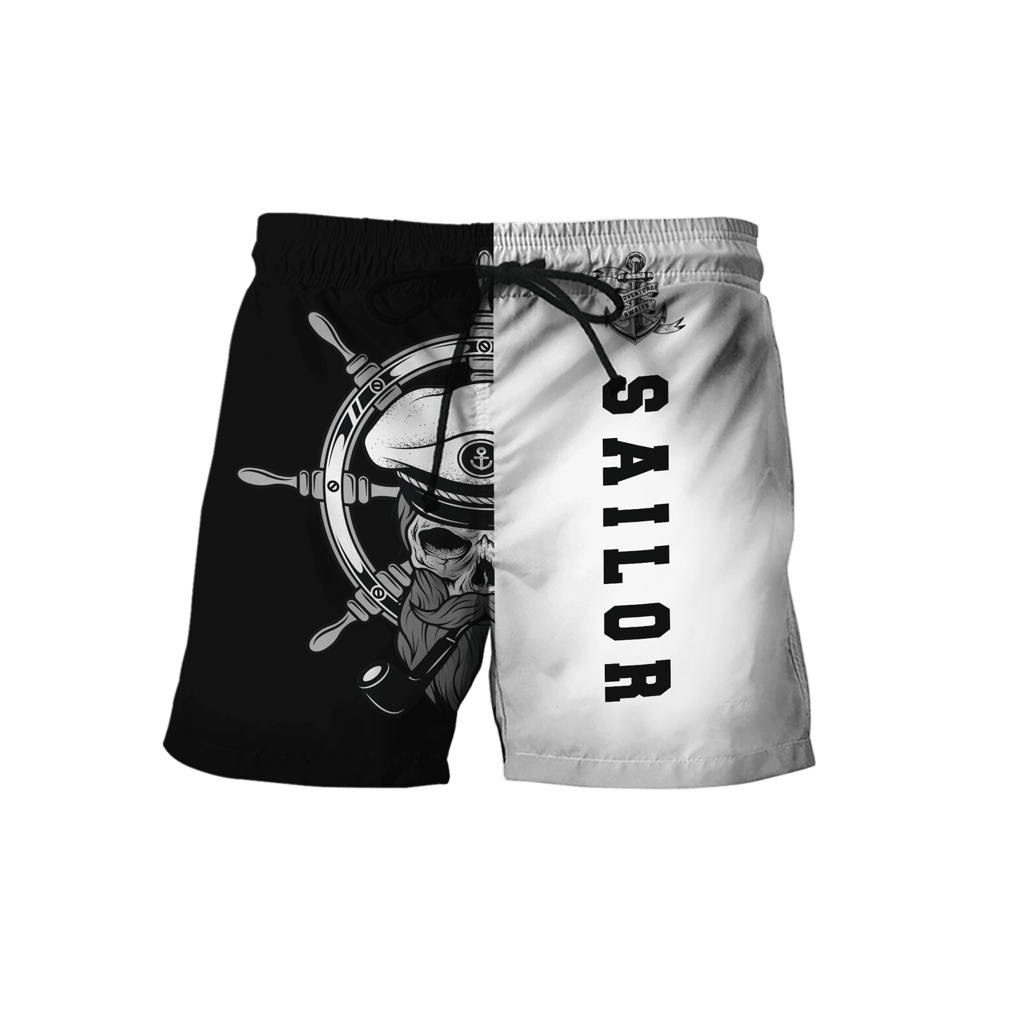 Skull Sailor on the Helm Custom name 3D printed shirts