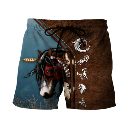 Native Horse American Paint Horse 3D All Over Printed Shirts For Men And Women TR1911201ND