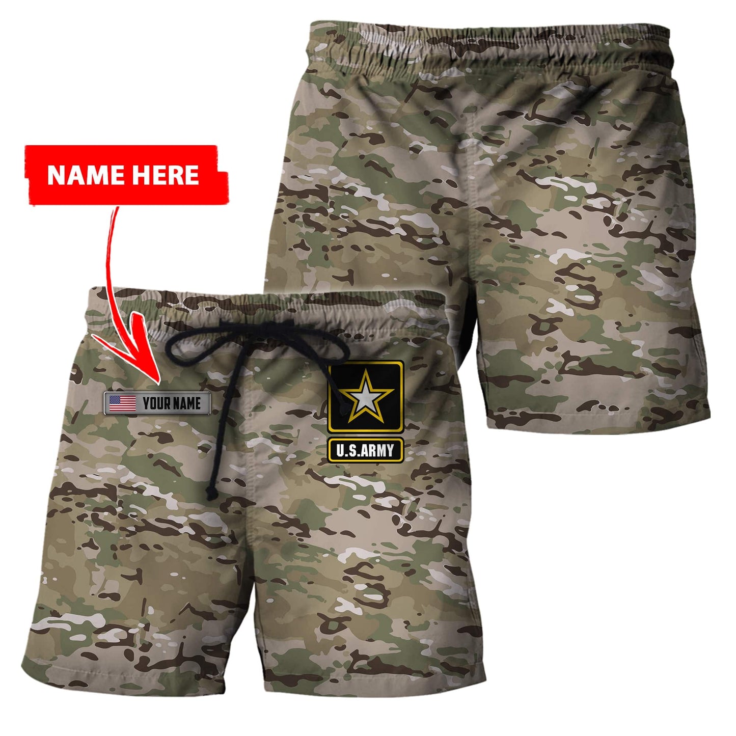 Personalized Name - The United States Army 3D All Over Printed Shirts Pi13042101