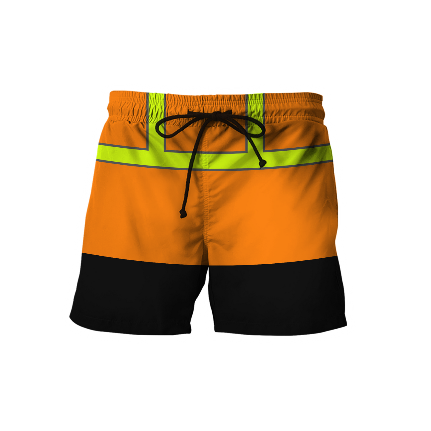 Construction Worker Orange Safety 3D printed shirts