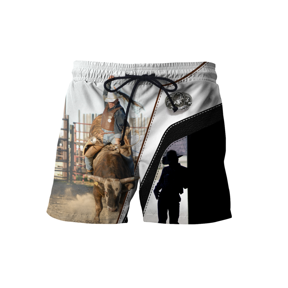 Personalized Name Bull Riding 3D All Over Printed Unisex Shirts Ride The Bull
