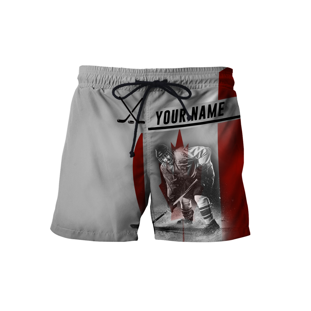 3D All Over Printed Hockey Canada Unisex Shirts SN03032105 Custom Name XT