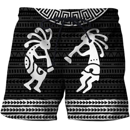 Kokopelli Black White 3D All Over Printed Shirts DZ28052102 NT
