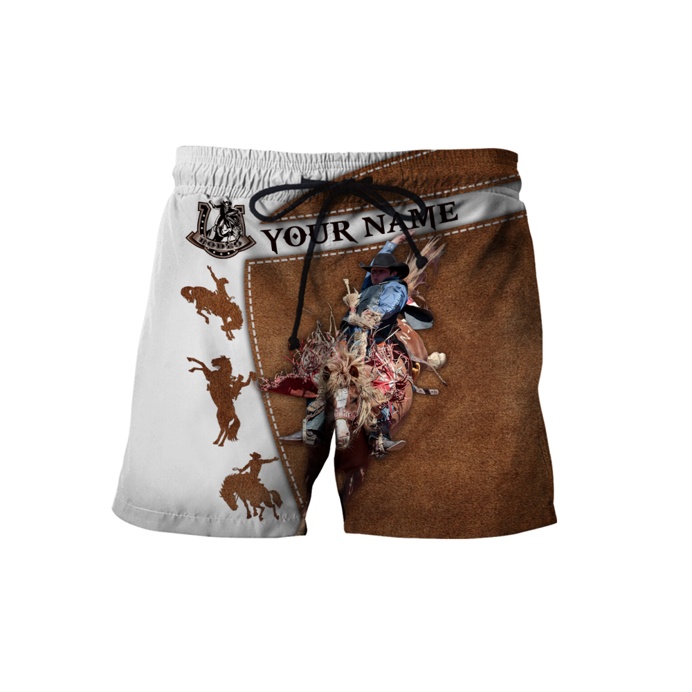 Personalized Name Rodeo 3D All Over Printed Unisex Shirts Bucking Horse Ver 2