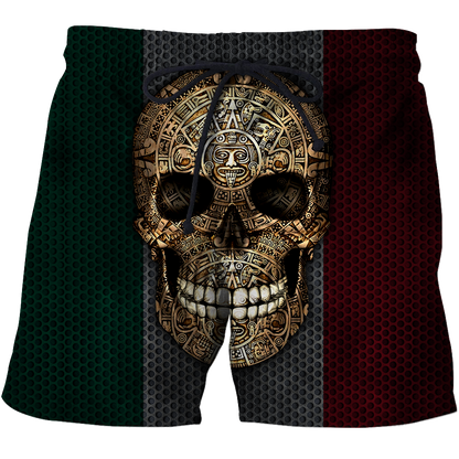 Aztec Mexican Skull 3D All Over Printed Shirts JJ26052101 NT