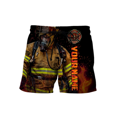 3D All Over Printed Firefighter  Unisex Shirts Custom Name XT