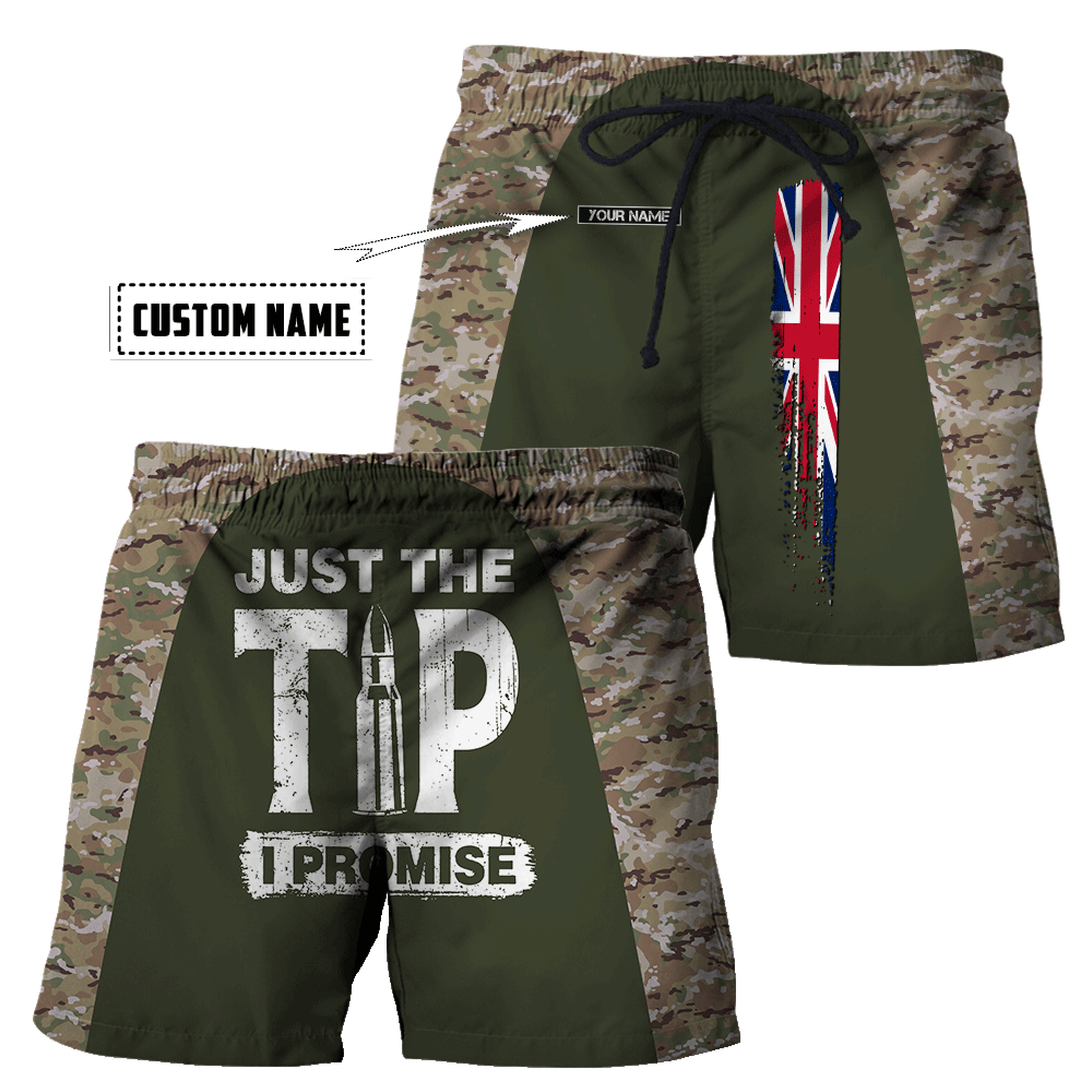 Custom name British Camo 3D Design print shirts