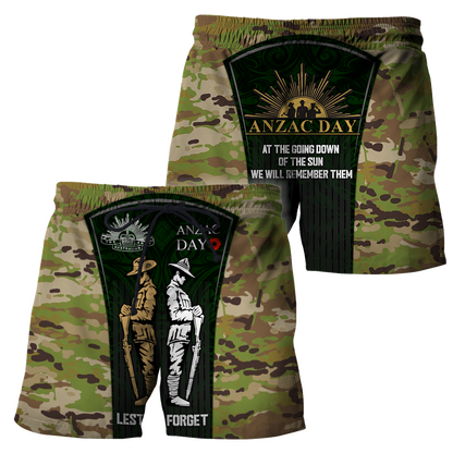 Lest We Forget Anzac Day 3D All Over Printed Unisex Shirts