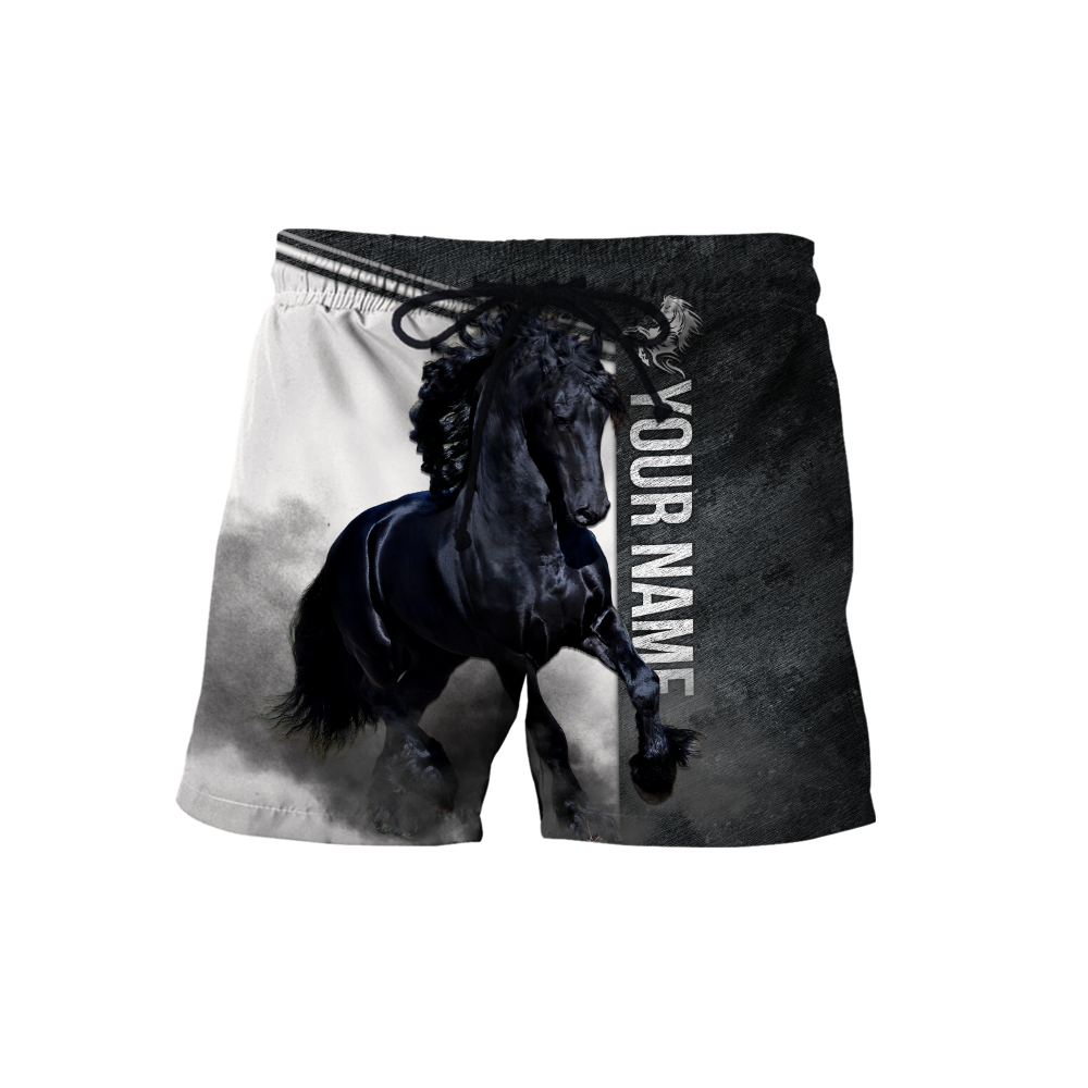 Personalized Friesian Horse 3D All Over Printed Unisex Shirts