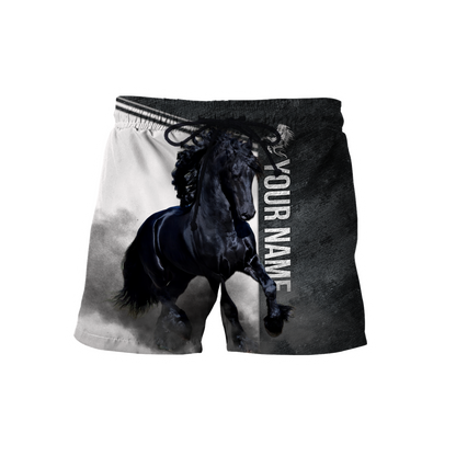 Personalized Friesian Horse 3D All Over Printed Unisex Shirts